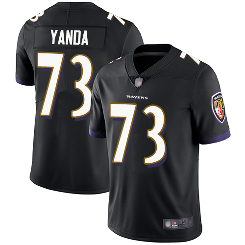 Baltimore Ravens Limited Black Men Marshal Yanda Alternate Jersey NFL Football #73 Vapor Untouchable